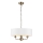 Endon 98934 - Lustr na řetězu HIGHCLERE 3xE14/40W/230V bílá/mosaz pr. 45 cm