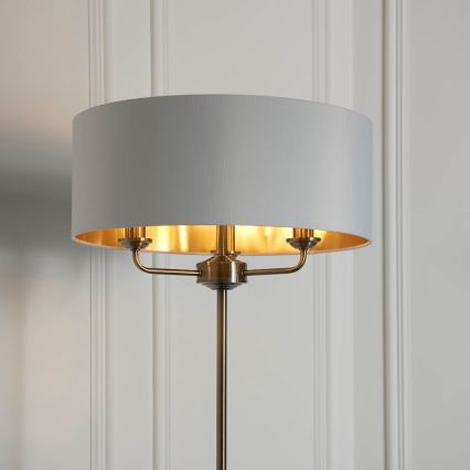 Endon 98935 - Stojací lampa HIGHCLERE 3xE14/40W/230V bílá/mosaz pr. 47 cm