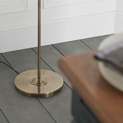 Endon 98935 - Stojací lampa HIGHCLERE 3xE14/40W/230V bílá/mosaz pr. 47 cm