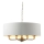Endon 98938 - Lustr na řetězu HIGHCLERE 8xE14/40W/230V pr. 70 cm bílá/mosaz