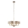 Endon 99151 - Lustr na řetězu HIGHCLERE 6xE14/28W/230V šedá/matný chrom pr. 53 cm