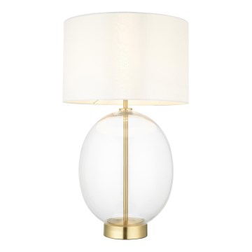 Endon 99292 - Stmívatelná stolní lampa KELDA 1xE27/10W/230V krémová/zlatá