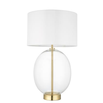 Endon 99292 - Stmívatelná stolní lampa KELDA 1xE27/10W/230V krémová/zlatá