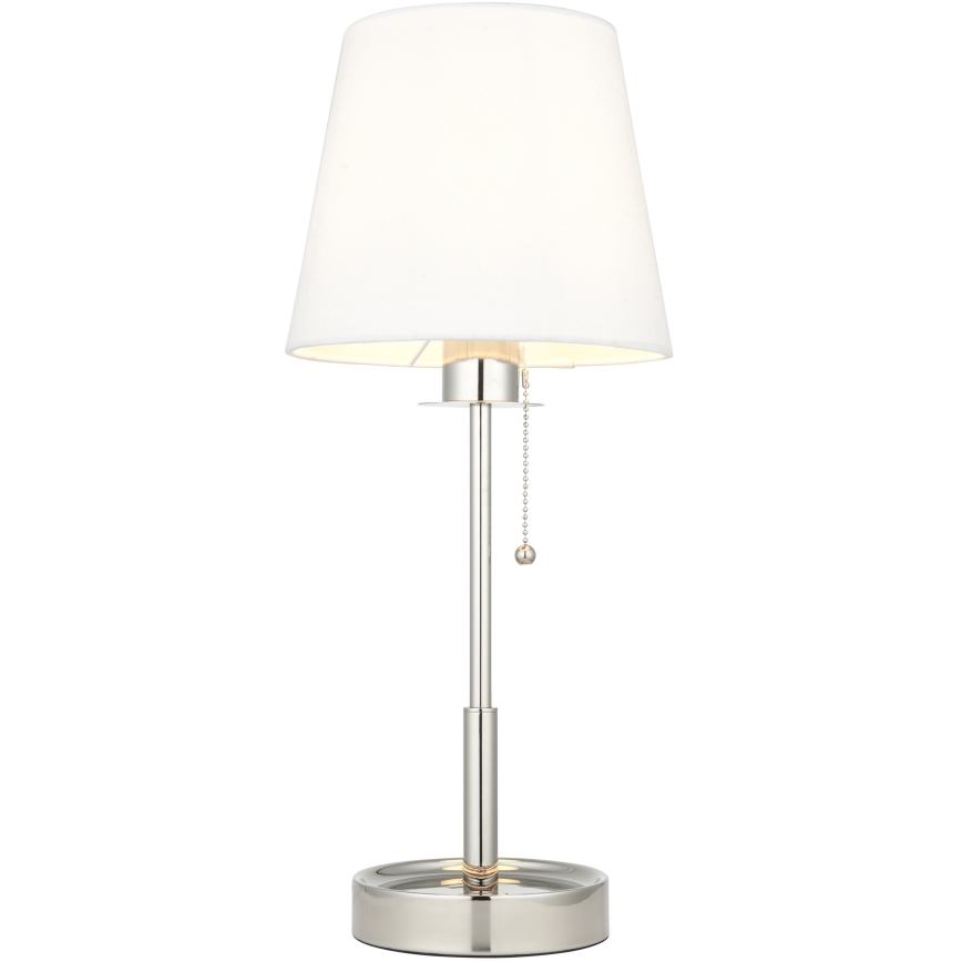 Endon 99596 - Stolní lampa 1xE27/10W/230V bílá/lesklý chrom