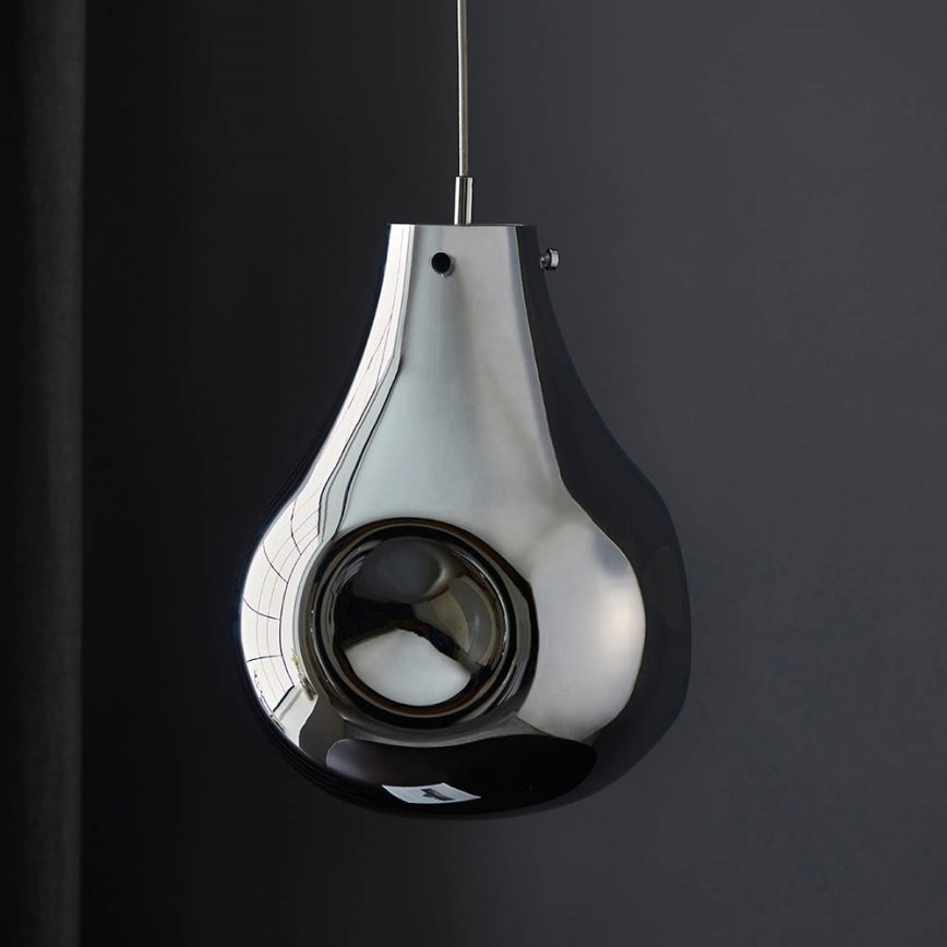 Endon 99788 - Lustr na lanku EUROPA 1xE27/10W/230V kouřová černá