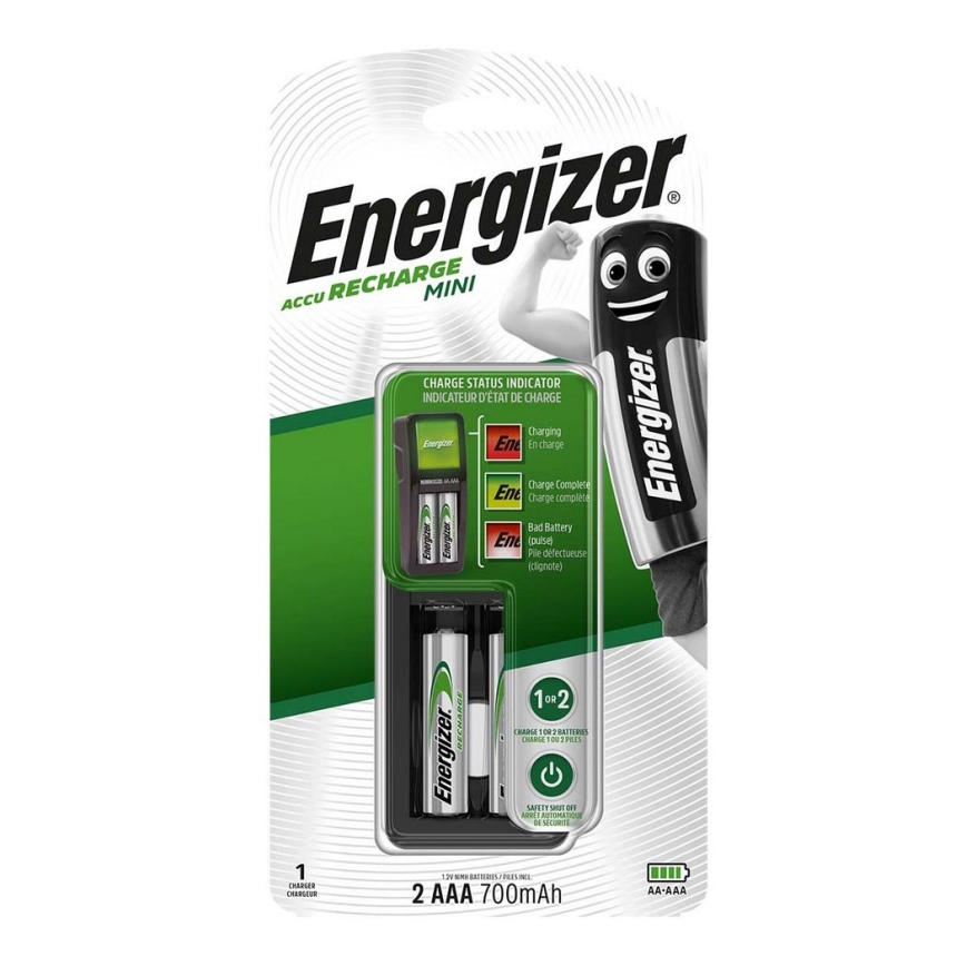 Energizer - Nabíječka baterií NiMH 3W/2xAA/AAA 700mAh 230V