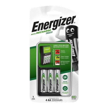 Energizer - Nabíječka baterií NiMH 6W/4xAA/AAA 2000mAh 230V