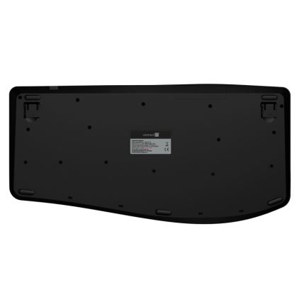 Ergonomická bezdrátová klávesnice s CZ/SK lokalizací 1xAA černá