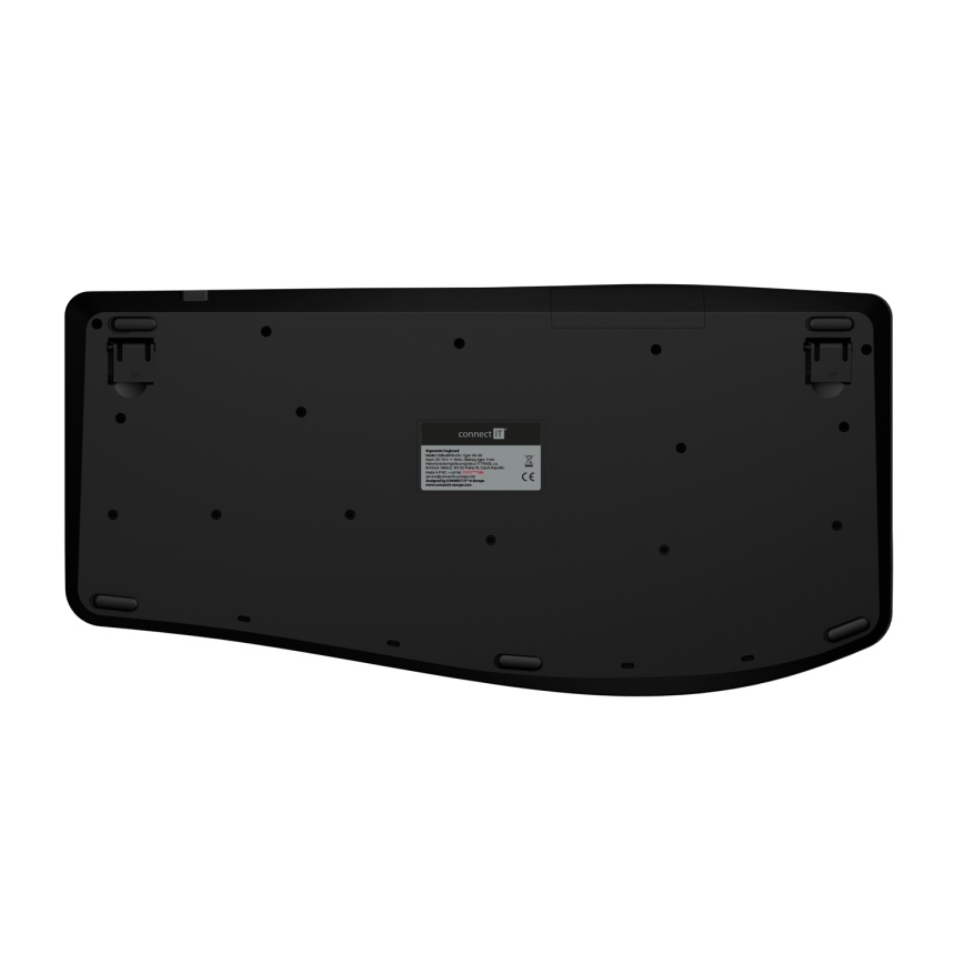 Ergonomická bezdrátová klávesnice s CZ/SK lokalizací 1xAA černá