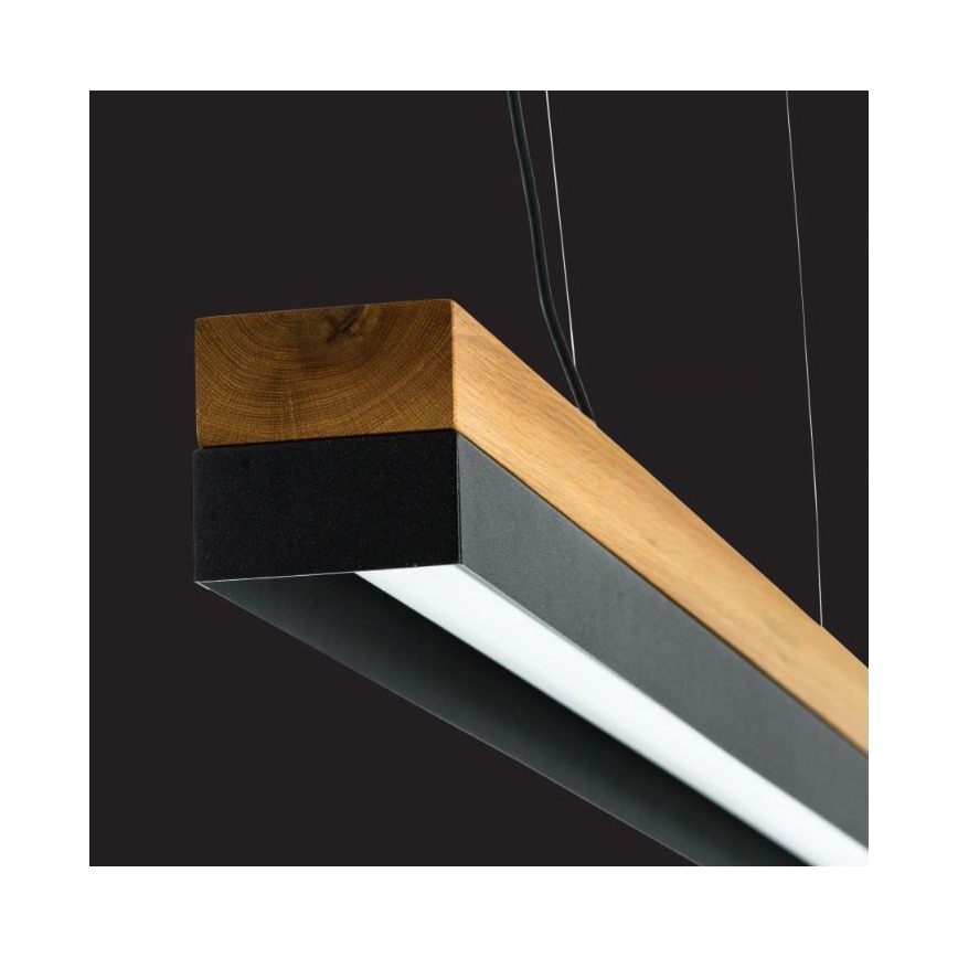 Esyst - LED Lustr na lanku APOLLO LED/60W/230V CRI 95 dub/antracit