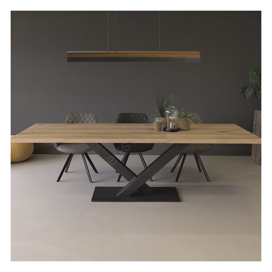 Esyst - LED Lustr na lanku APOLLO LED/60W/230V CRI 95 ořech/antracit