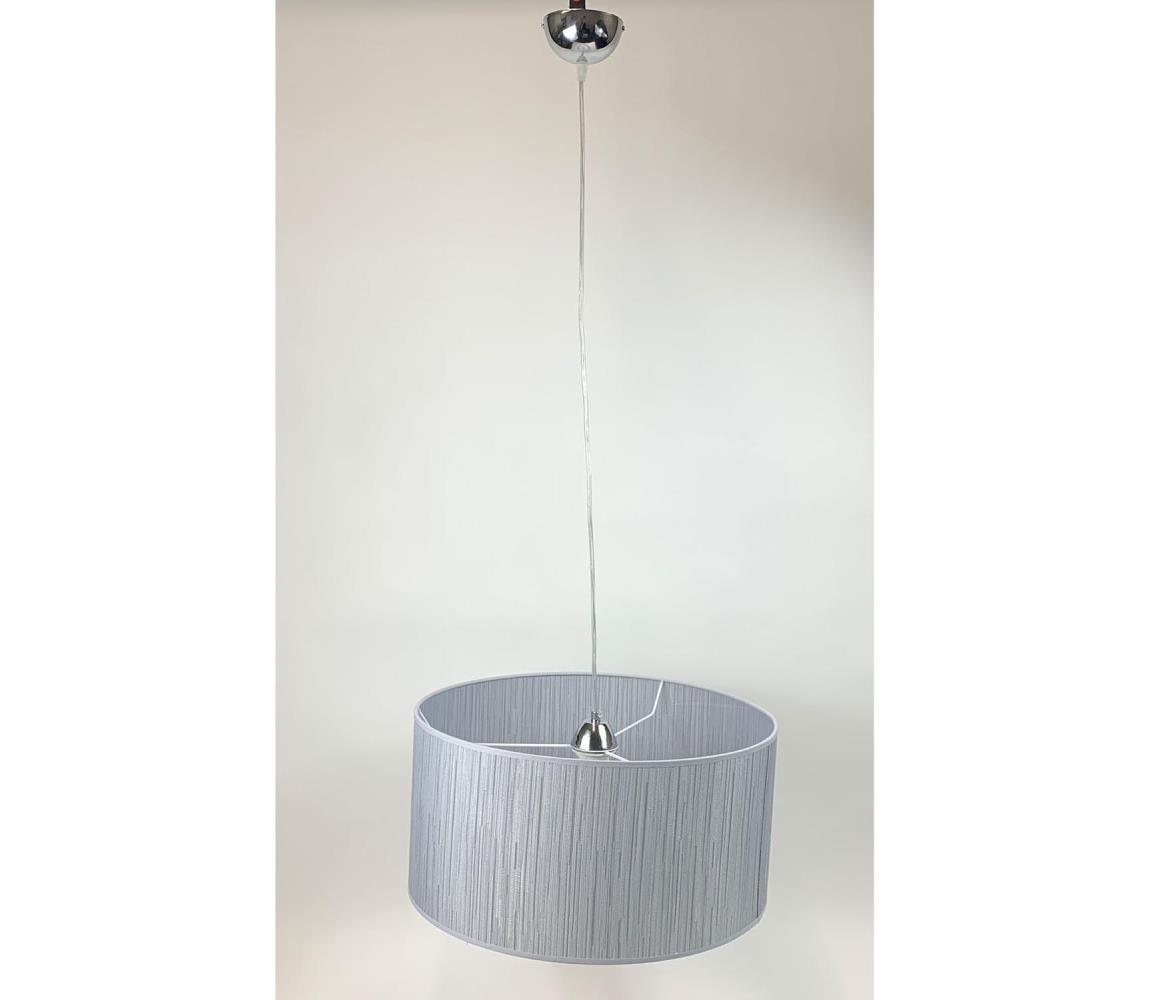 Euluna - Lustr na lanku ESSEX 1xE27/40W/230V 2616170 Stříbrná