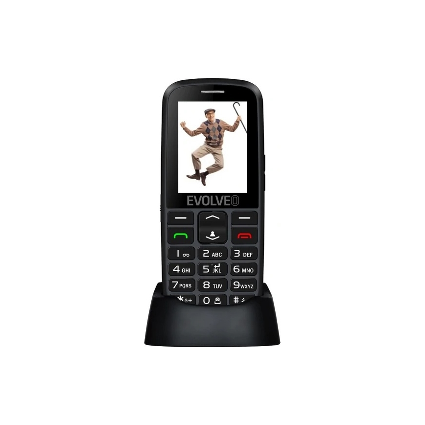 Evolveo - EasyPhone EG 2G mobilní telefon pro seniory černá