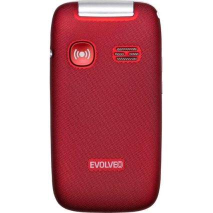 Evolveo - EasyPhone FS vyklápěcí mobilní telefon pro seniory 2.8 červená