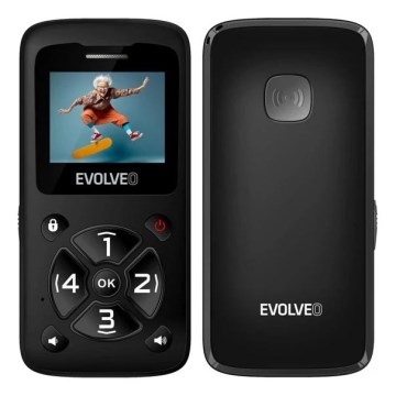 Evolveo - EasyPhone ID, mobilní telefon pro seniory, černá