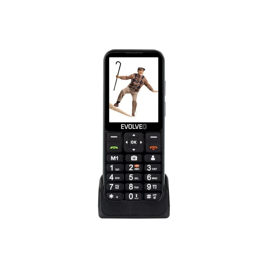 Evolveo - EasyPhone LT, 4G mobilní telefon pro seniory, černá