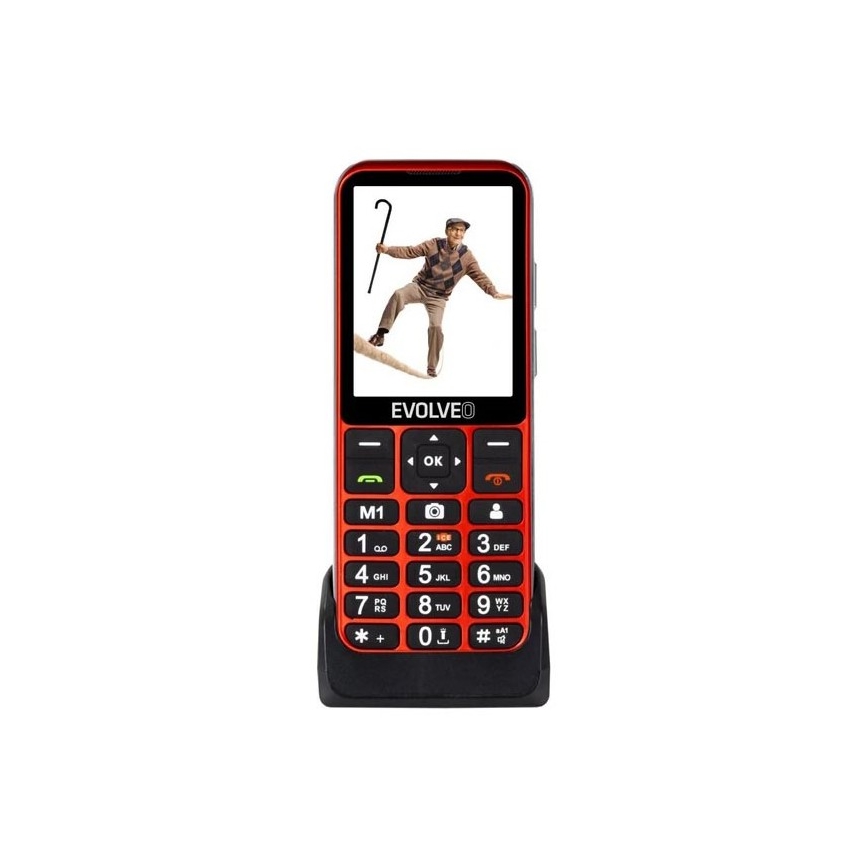 Evolveo - EasyPhone LT 4G mobilní telefon pro seniory červená