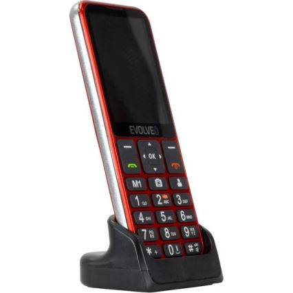 Evolveo - EasyPhone LT 4G mobilní telefon pro seniory červená