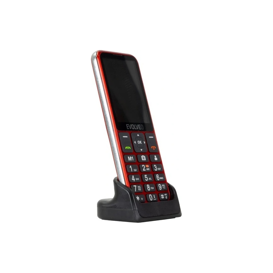 Evolveo - EasyPhone LT 4G mobilní telefon pro seniory červená