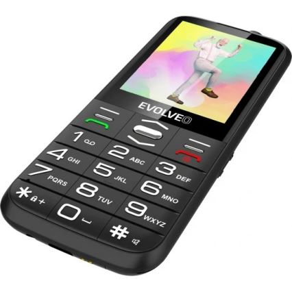 Evolveo - EasyPhone XO mobilní telefon pro seniory černá