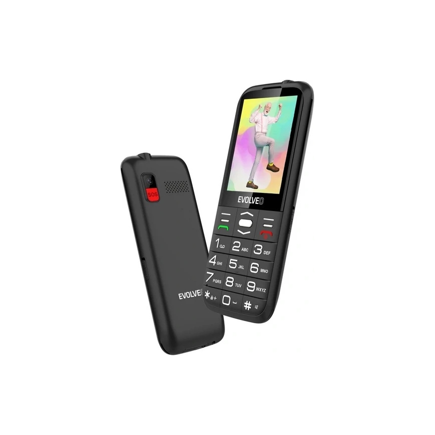 Evolveo - EasyPhone XO mobilní telefon pro seniory černá