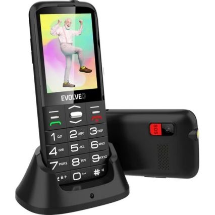 Evolveo - EasyPhone XO mobilní telefon pro seniory černá