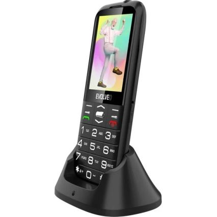 Evolveo - EasyPhone XO mobilní telefon pro seniory černá