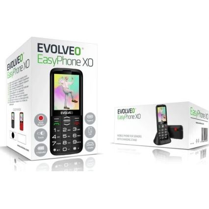 Evolveo - EasyPhone XO mobilní telefon pro seniory černá