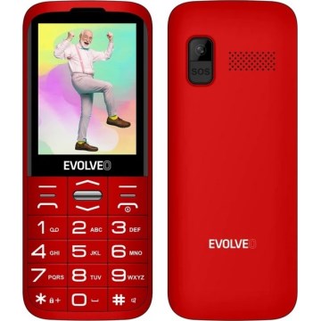 Evolveo - EasyPhone XO, mobilní telefon pro seniory, červená
