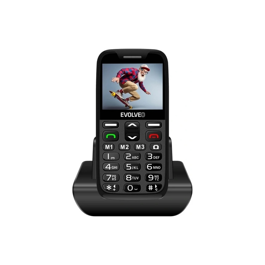 Evolveo - EasyPhone XR 2G mobilní telefon pro seniory černá