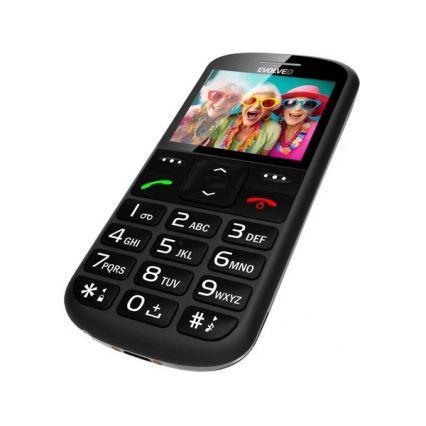 Evolveo - EasyPhone XS, mobilní telefon pro seniory černá