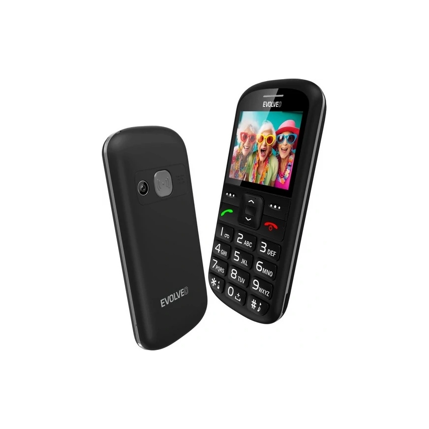 Evolveo - EasyPhone XS, mobilní telefon pro seniory černá