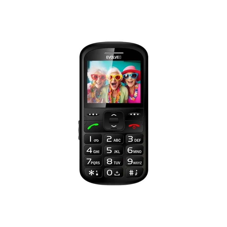 Evolveo - EasyPhone XS, mobilní telefon pro seniory, černý