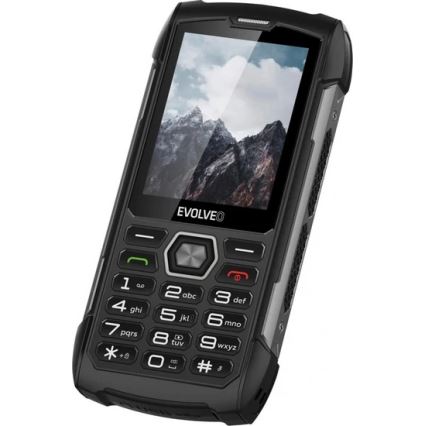 Evolveo - StrongPhone H1, vodotěsný Dual SIM telefon černá/šedá