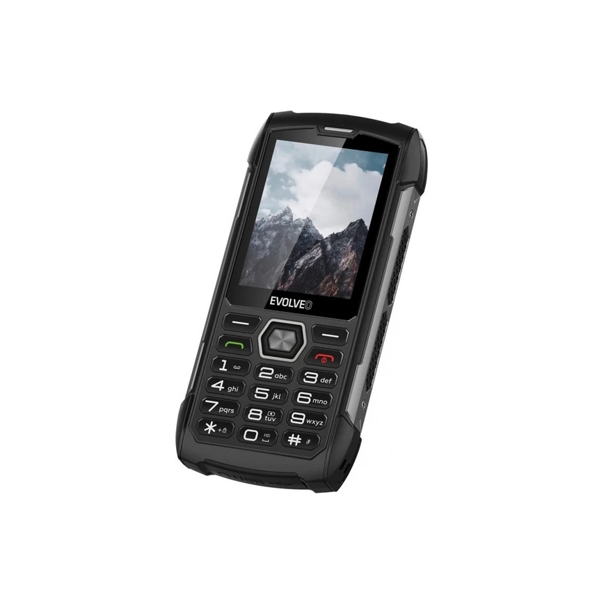 Evolveo - StrongPhone H1, vodotěsný Dual SIM telefon černá/šedá