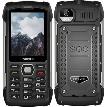 Evolveo - StrongPhone H1, vodotěsný Dual SIM telefon, černo - stříbrná