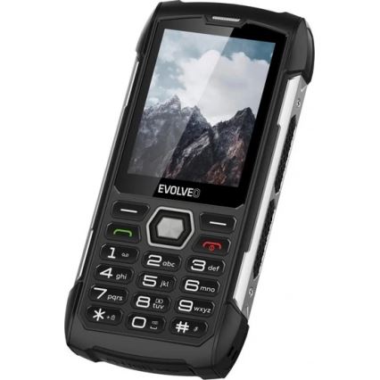 Evolveo - StrongPhone H1, vodotěsný Dual SIM telefon, černo-stříbrný