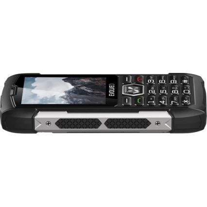 Evolveo - StrongPhone H1, vodotěsný Dual SIM telefon, černo-stříbrný