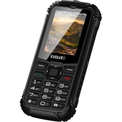 Evolveo - StrongPhone Q1, vodotěsný Dual SIM telefon, černá