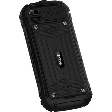 Evolveo - StrongPhone Q1, vodotěsný Dual SIM telefon, černá