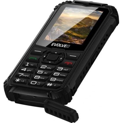 Evolveo - StrongPhone Q1, vodotěsný Dual SIM telefon, černá
