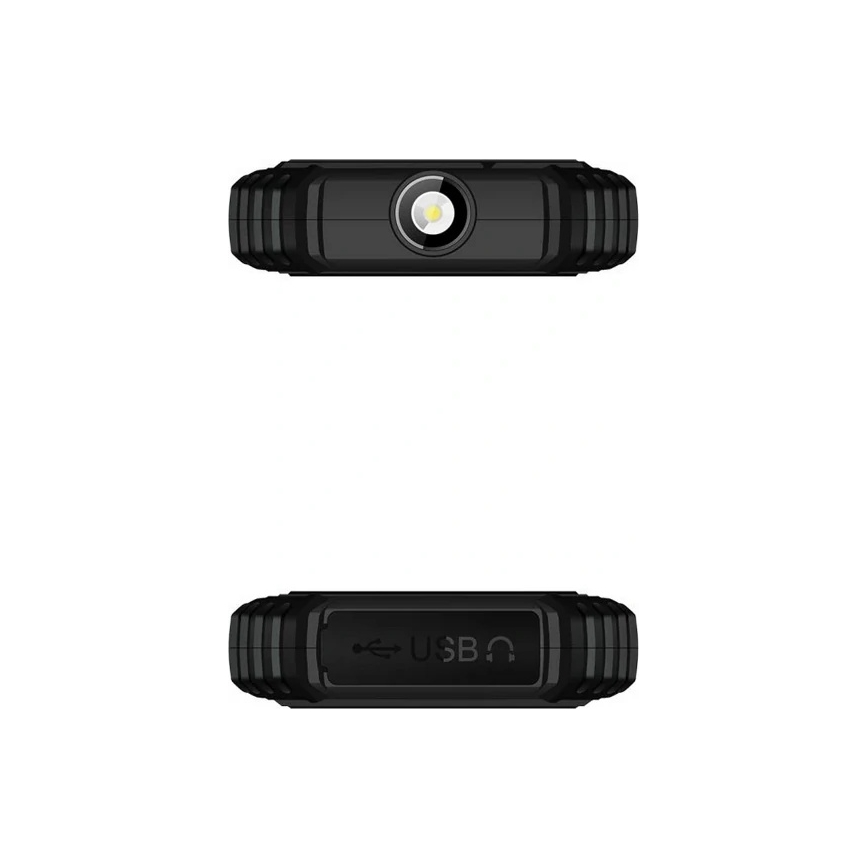 Evolveo-StrongPhone Q1, vodotěsný Dual SIM telefon, černo-oranžový