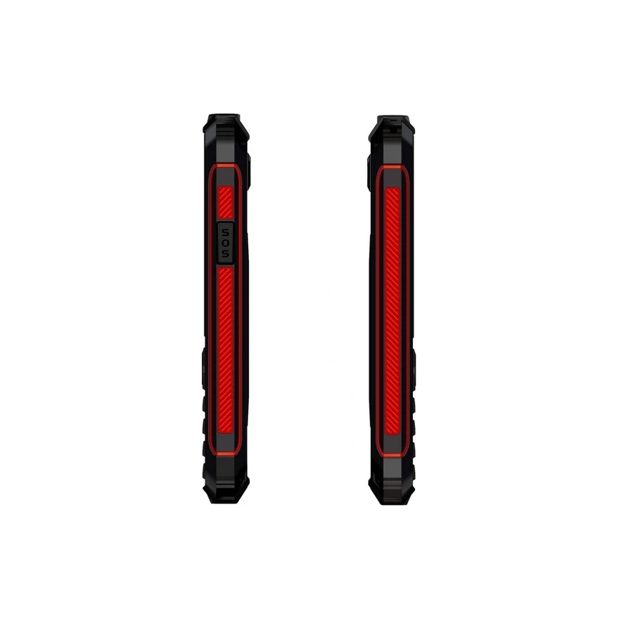 Evolveo - StrongPhone W4, vodotěsný Dual SIM telefon černá/červená