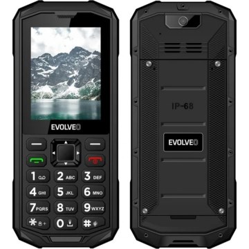 Evolveo - StrongPhone X5, vodotěsný Dual SIM telefon, černo-šedá