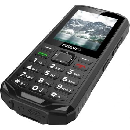 Evolveo - StrongPhone X5, vodotěsný Dual SIM telefon, černo-šedý
