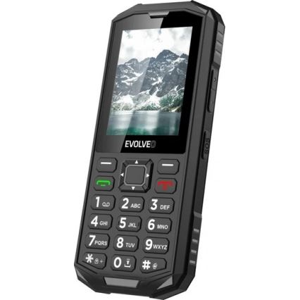 Evolveo - StrongPhone X5, vodotěsný Dual SIM telefon, černo-šedý