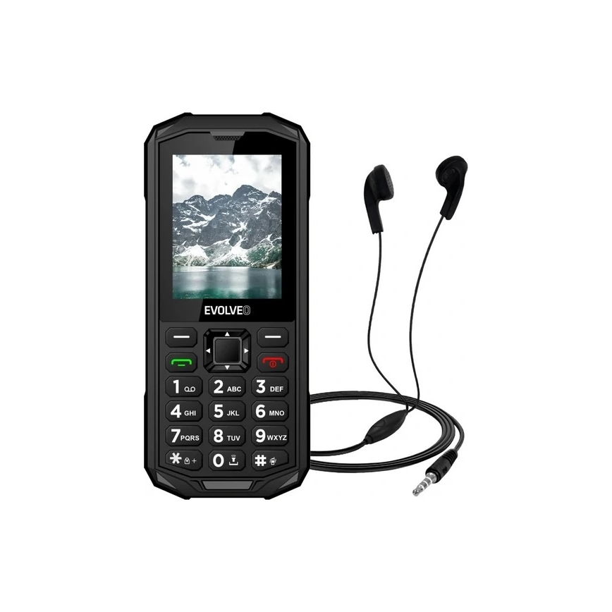 Evolveo - StrongPhone X5, vodotěsný Dual SIM telefon, černo-šedý