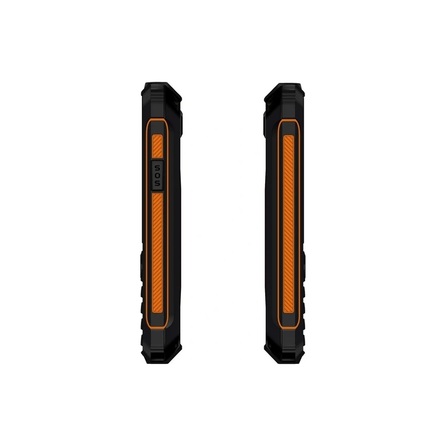 Evolveo - StrongPhone Z6, vodotěsný Dual SIM telefon, černo-oranžový