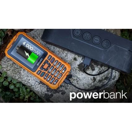 Evolveo - StrongPhone Z6, vodotěsný Dual SIM telefon, oranžový