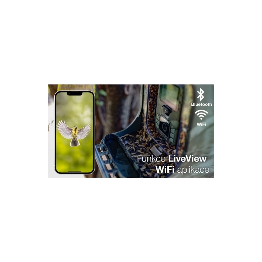 Evolveo - StrongVision BirdFeeder - chytré krmítko pro ptáky s kamerou a solárními panely